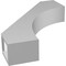Ekena Millwork 3-in. W x 14-in. D x 18-in. H Westlake Architectural Grade PVC Knee Brace BRCP03X14X18WTL - alternate 3